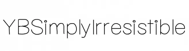 YBSimplyIrresistible  Free Fonts Download