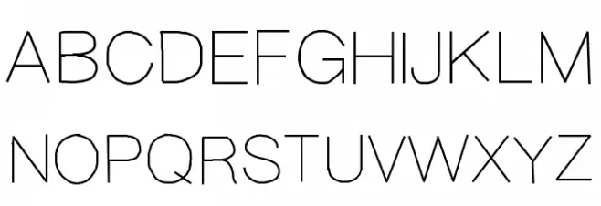 YBSimplyIrresistible フォント 大文字