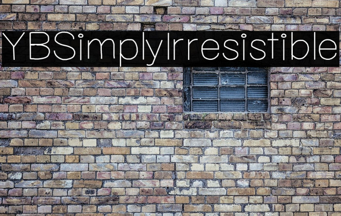 YBSimplyIrresistible Font examples
