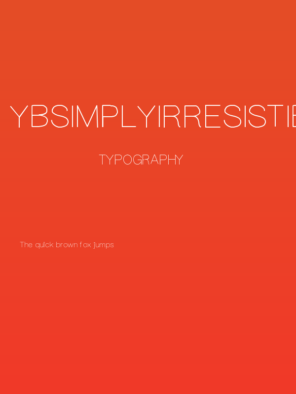 YBSimplyIrresistible Poster