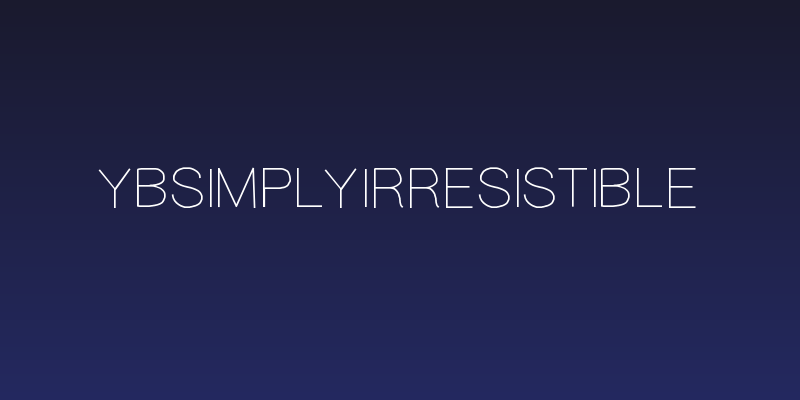 YBSimplyIrresistible Social Header