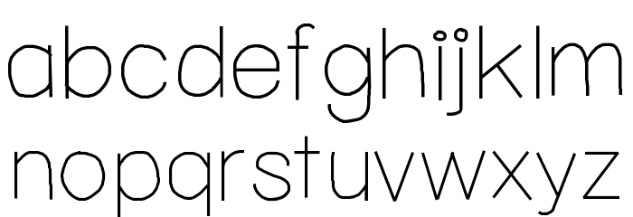 YBSimplyIrresistible Font LOWERCASE