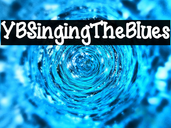YBSingingTheBlues Font examples