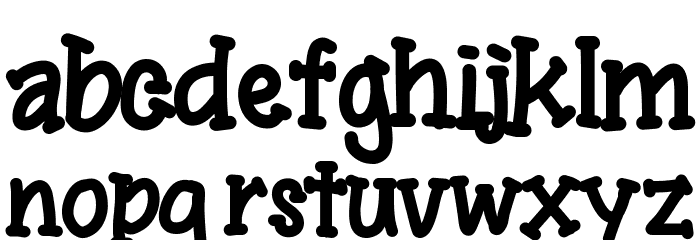 YBSingingTheBlues Font LOWERCASE