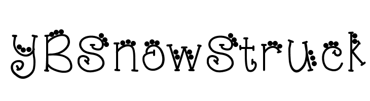 YBSnowStruck  Frei Schriftart Herunterladen