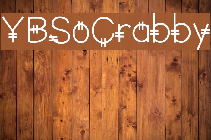 YBSoCrabby Font examples