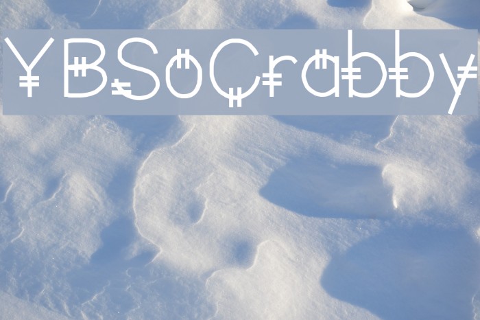 YBSoCrabby Font examples