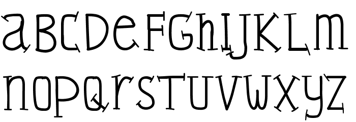 YBSticksAndStones Font LOWERCASE