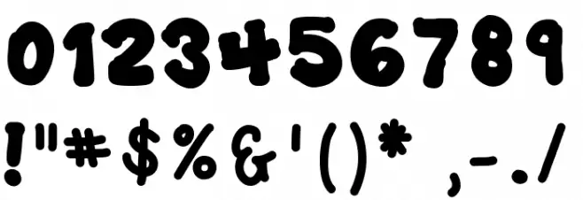 YBStrawberryPudding Font OTHER CHARS