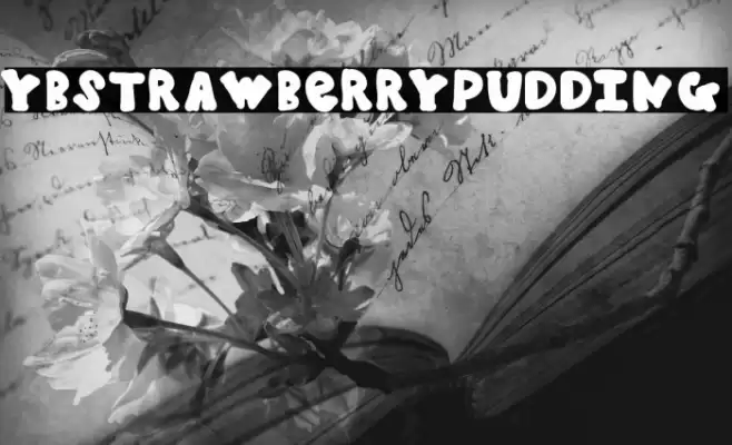 YBStrawberryPudding Font examples