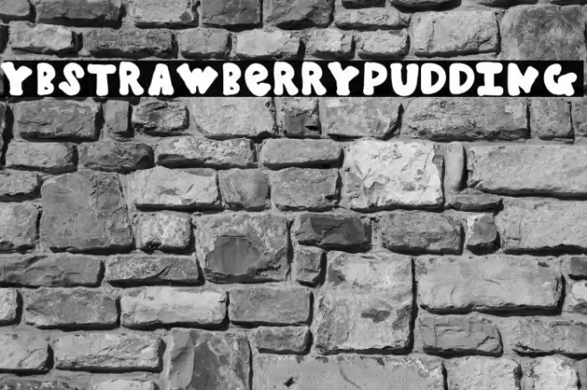 YBStrawberryPudding Font examples