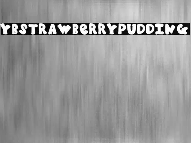 YBStrawberryPudding Font examples