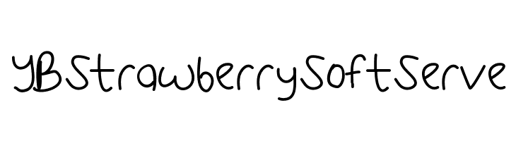 YBStrawberrySoftServe  les polices de caractères gratuit tlcharger