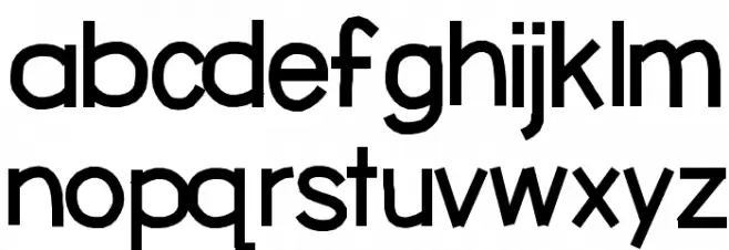 YBSunnyDaze 字体 小写