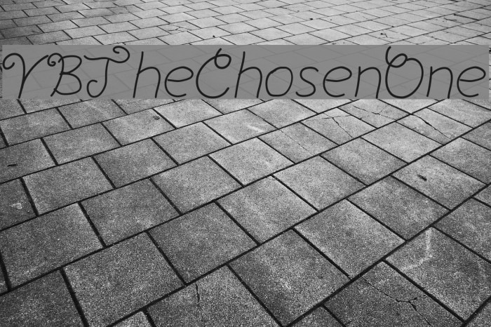 YBTheChosenOne Font examples