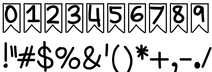 YBWhimsicalBanners Font OTHER CHARS