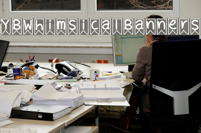 YBWhimsicalBanners Font examples