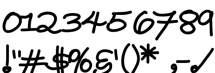 YBWrittenInTheStars Font OTHER CHARS