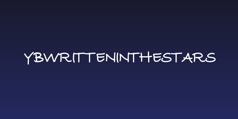 YBWrittenInTheStars Social Header