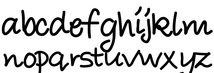 YBWrittenInTheStars Font LOWERCASE