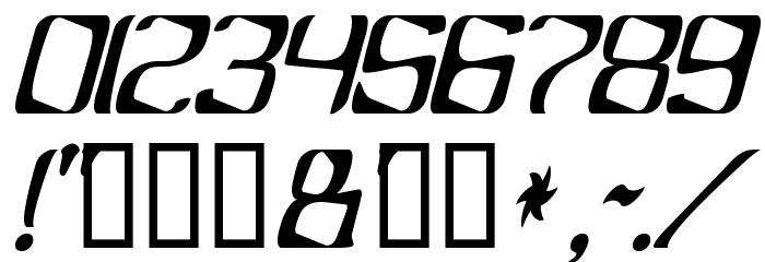 YBandTuner Font OTHER CHARS