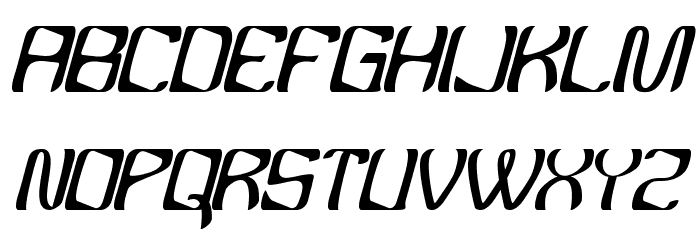 YBandTuner Font LOWERCASE