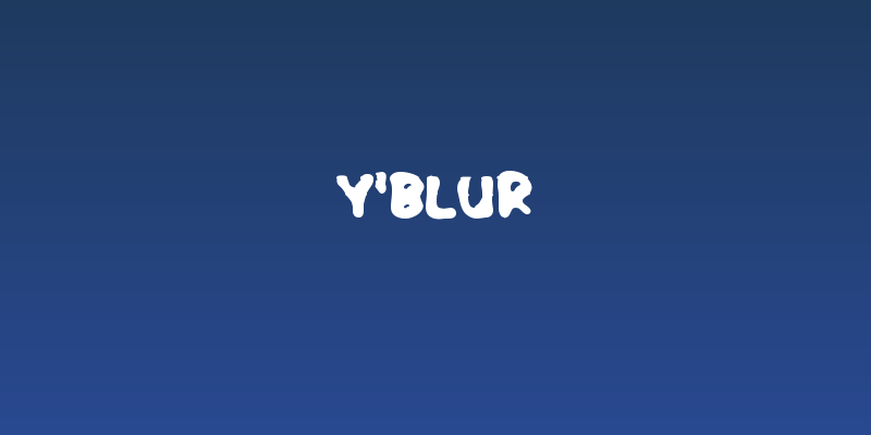 Y'blur Social Header