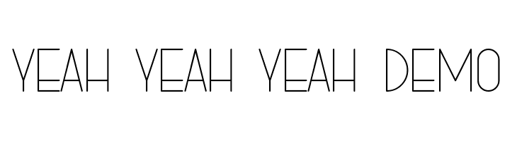 YEAH YEAH YEAH DEMO  Frei Schriftart Herunterladen
