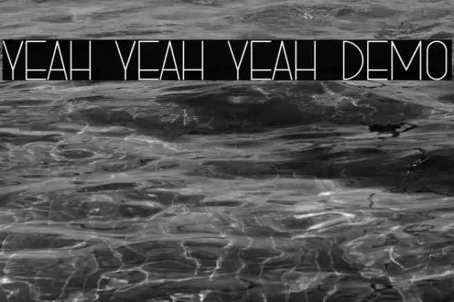YEAH YEAH YEAH DEMO Font examples