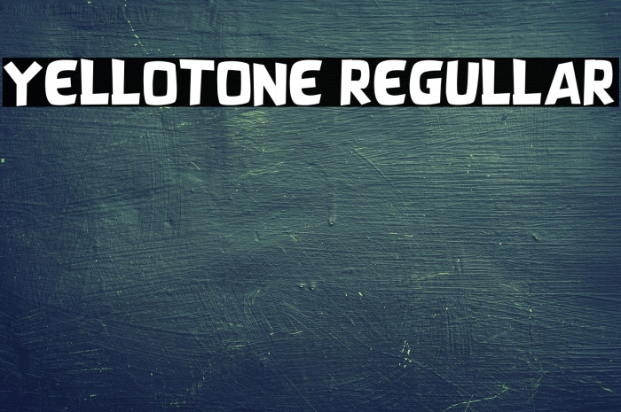 YELLOTONE REGULLAR Example 1