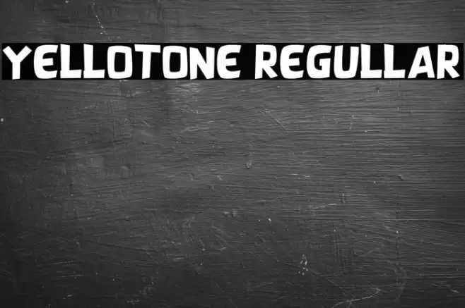 YELLOTONE REGULLAR خط examples