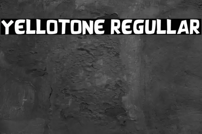 YELLOTONE REGULLAR خط examples
