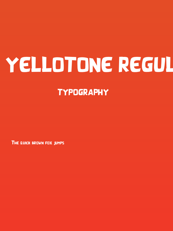 YELLOTONE REGULLAR Poster