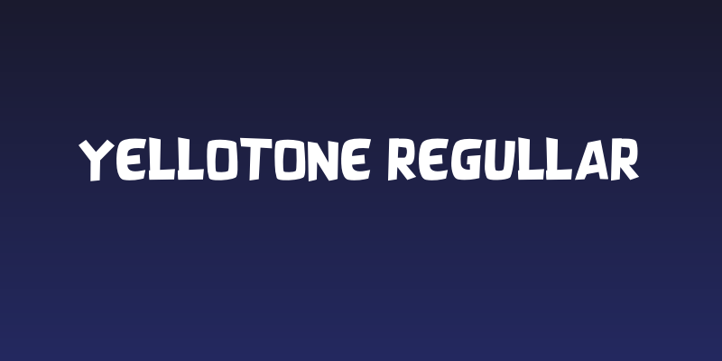 YELLOTONE REGULLAR Social Header