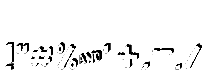 YES_3D Book Font OTHER CHARS