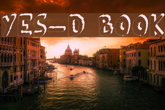 YES_3D Book Font examples