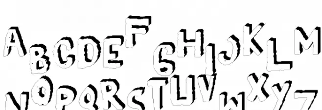 YES_3Dshaken Book 字体 大写
