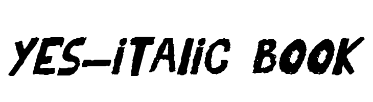 YES_italic Book  フリーフォントのダウンロード