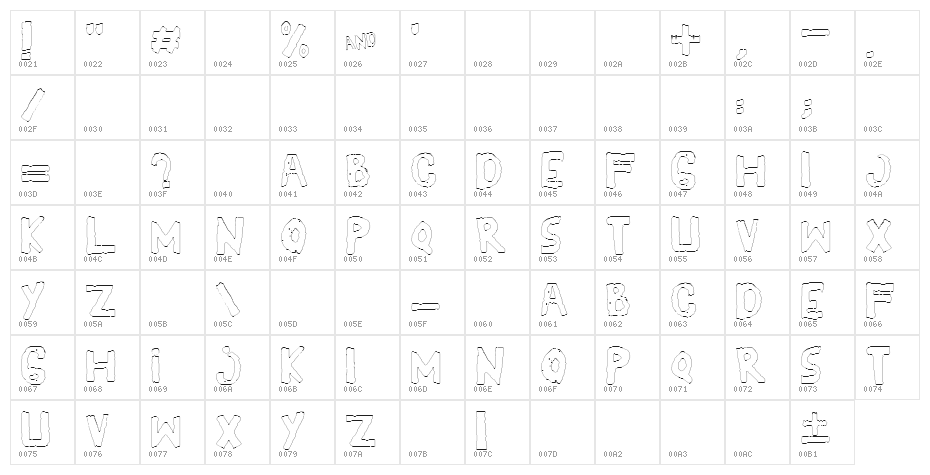 YES_outline Book Character Map