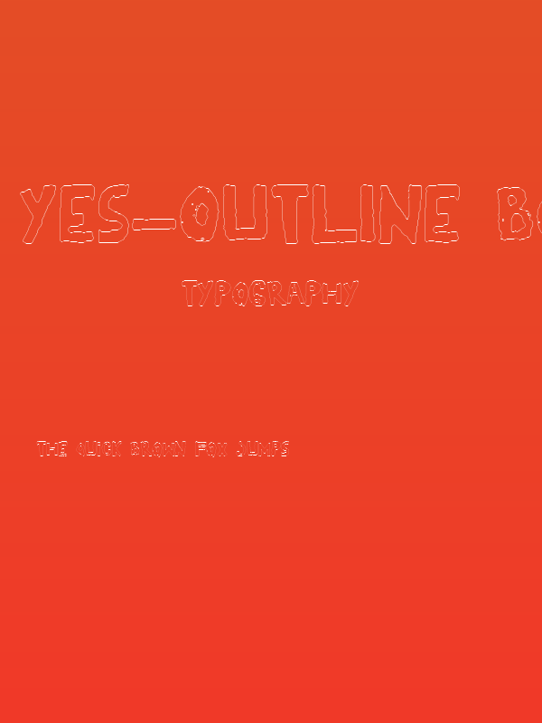 YES_outline Book Poster