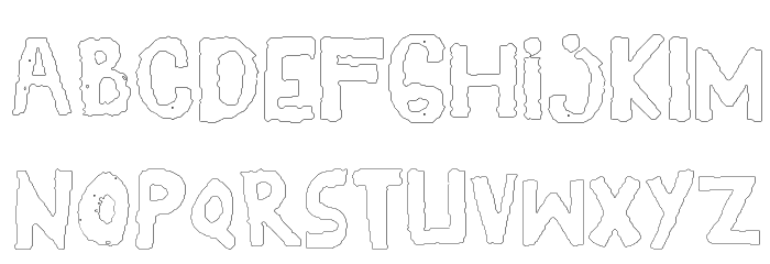 YES_outline Book Font LOWERCASE