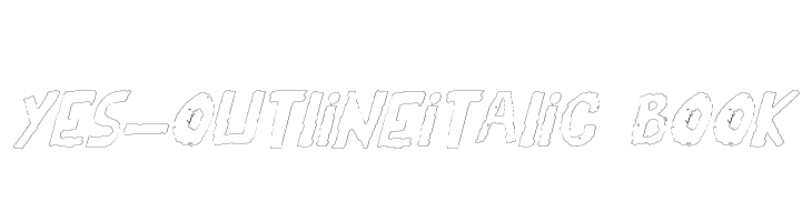 YES_outlineitalic Book Font