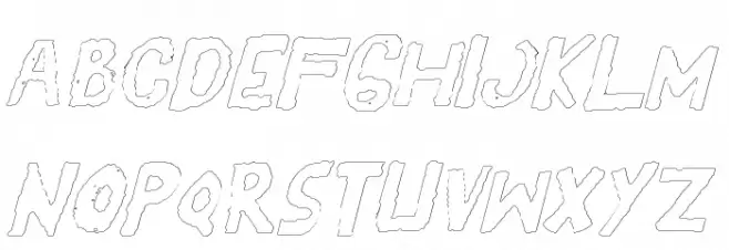 YES_outlineitalic Book Fonte MAIÚSCULAS
