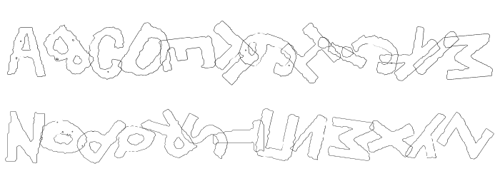 YES_outlinerotated Book Font LOWERCASE