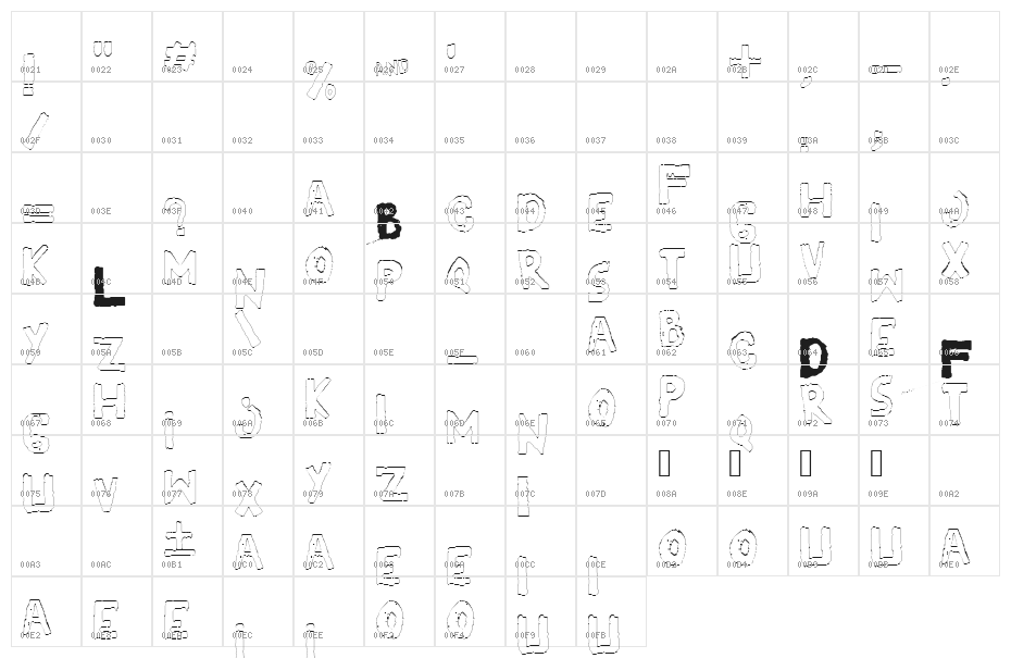 YES_outlineshaken Book Character Map