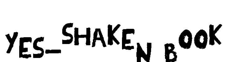 YES_shaken Book  नि: शुल्क फ़ॉन्ट्स डाउनलोड