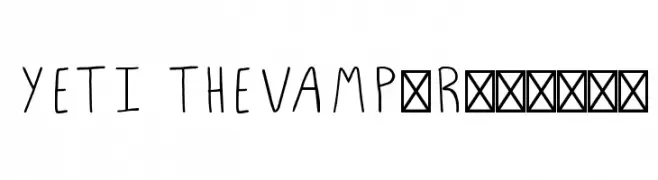 YETI+THEVAMP-Regular  Frei Schriftart Herunterladen