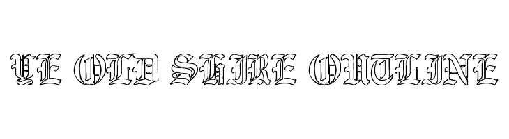 Ye Old Shire Outline Fonte