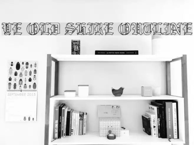 Ye Old Shire Outline Font examples