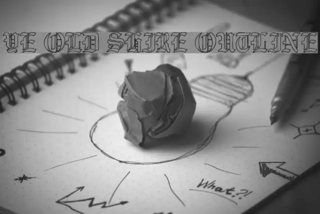 Ye Old Shire Outline Font examples